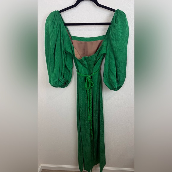 Johanna Ortiz Thread of Thought Puff Sleeve Maxi Dress Size 6 - Picture 12 of 16